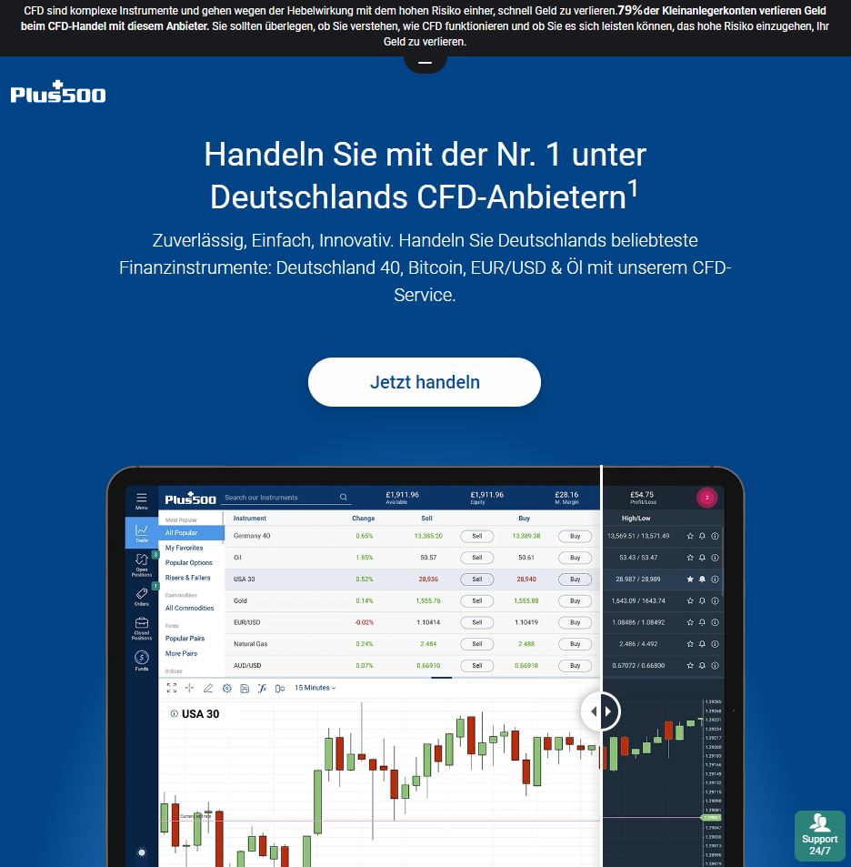 Die besten CFD-Broker in Deutschland 2023 im Vergleich Plus500 CFD Handel lernen