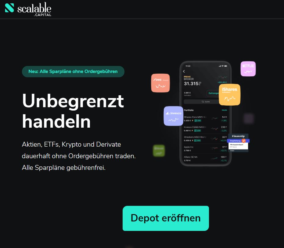 Scalable Capital Derivate wie Knock Out Zertifikate kostenlos handeln