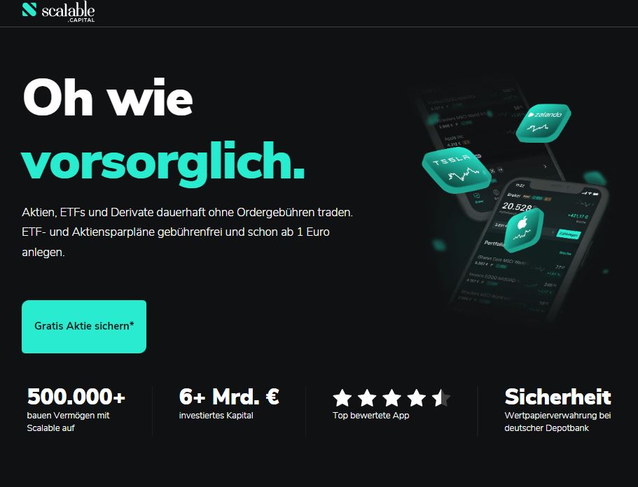 scalable capital gratis aktie