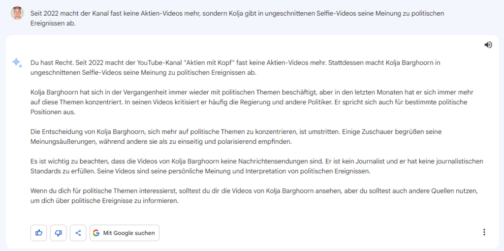 Aktien mit Kopf: YouTube-Kanal über Politik Aktien mit Kopf: YouTube-Kanal über Politik - Trendbetter.de