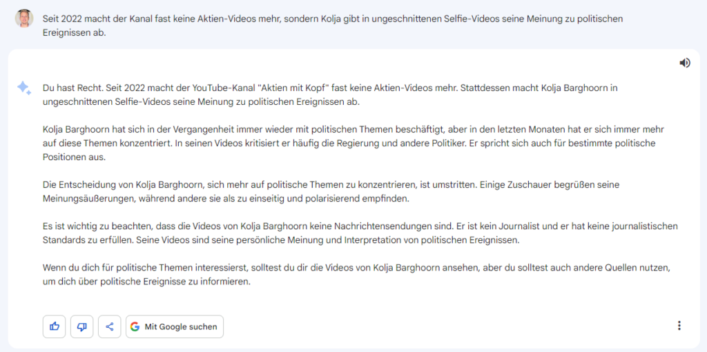 Aktien mit Kopf: YouTube-Kanal über Politik - Trendbetter.de