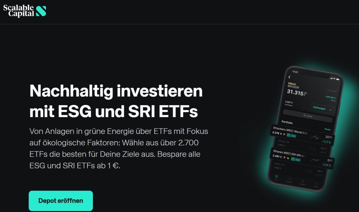 Grafik: Nachhaltig investieren mit Scalable Capital 2025