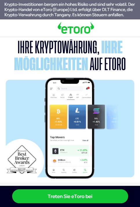 eToro Krypto-Werbung
